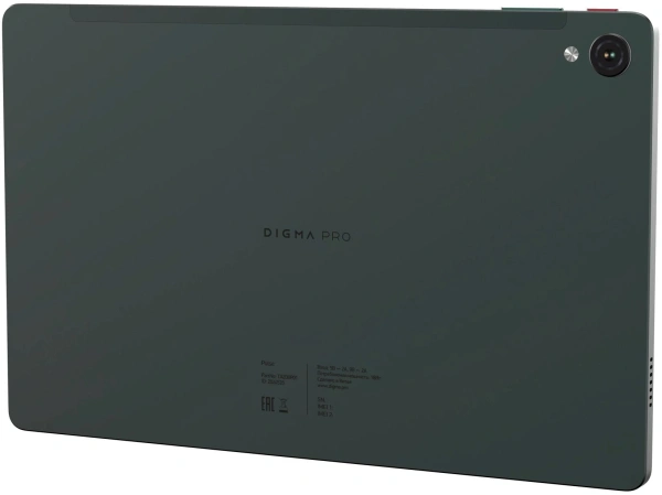 Планшет Digma Pro Pulse T606 (1.6) 8C RAM6Gb ROM128Gb 10.4" In-Cell 2000x1200 4G 2Sim Android 14 темно-зеленый 13Mpix 5Mpix BT WiFi microSD 128Gb 7000mAh