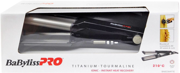 Щипцы Babyliss Pro BAB2369TTE 79Вт макс.темп.:210С покрытие:титаново-турмалиновое черный