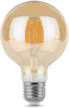 Лампа светодиодная Gauss Filament G95 6Вт цок.:E27 шар 220B 2400K св.свеч.бел.теп. (упак.:1шт) (105802006)