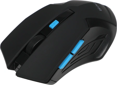 Мышь Defender Accura MM-275 черный/синий оптическая 1600dpi беспров. USB 5but (52275)