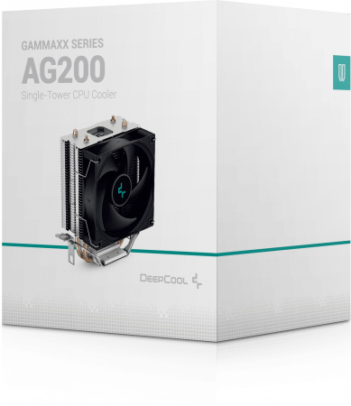 Устройство охлаждения(кулер) Deepcool AG200 Soc-AM5/AM4/1151/1200/1700 4-pin 18-31dB Al+Cu 100W 304g