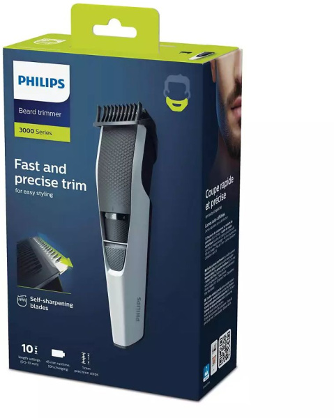 Триммер Philips BT3206/14 черный (насадок в компл:1шт)