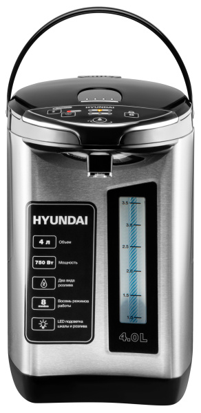 Термопот Hyundai HYTP-5840 4л. 750Вт серебристый/черный