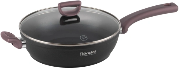 Сотейник Rondell Fest RDA-1526 d=28см (с крышкой) черный