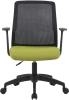 Кресло Cactus CS-MC222-BKGN черный сиденье салатовый сетка/ткань низк.спин. крестов. пластик пластик черный