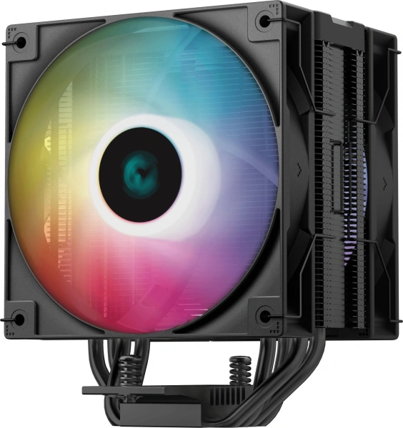 Устройство охлаждения(кулер) Deepcool AG400 Digital Plus ARGB Soc-AM5/AM4/1200/1700/1851 черный 4-pin 31.6dB Al+Cu LCD 220W 773gr Ret (R-AG400-BKADMP-G-1)
