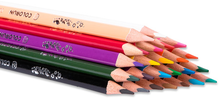 Карандаши цв. Deli EC00320 ColoRun трехгран. тополь 24цв. коробка/европод. (24шт)