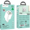 Сетевое зар./устр. Hoco N41 Almighty White 20W 3A (PD+QC+AFC) USB-A/Type-C универсальное белый
