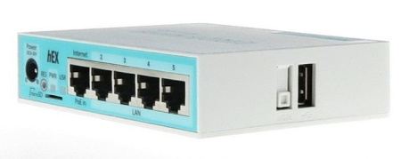Роутер MikroTik hEX (RB750GR3) 10/100/1000BASE-TX белый
