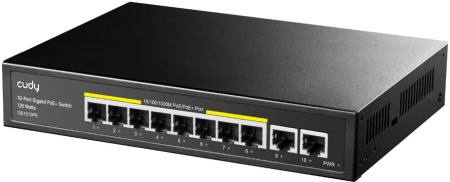 Коммутатор Cudy GS1010PE 10x1Гбит/с 8PoE 8PoE+ неуправляемый