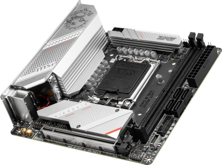 Материнская плата MSI MPG B760I EDGE WIFI Soc-1700 Intel B760 2xDDR5 mini-ITX AC`97 8ch(7.1) GbLAN+H