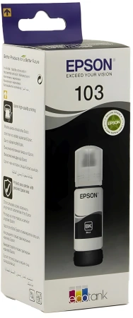Картридж струйный Epson 103BK C13T00S14A черный (4500стр.) (65мл) для Epson L3100/3110/3150