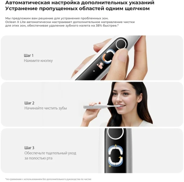 Зубная щетка электрическая Oclean X Lite (N1801) синий