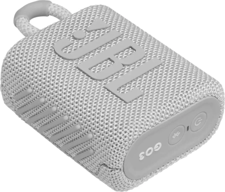 Колонка порт. JBL GO 3 белый 4.2W 1.0 BT (JBLGO3WHT)