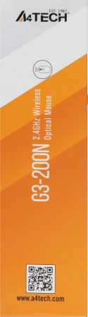 Мышь A4Tech G3-200N черный/красный оптическая 1200dpi беспров. USB 2but