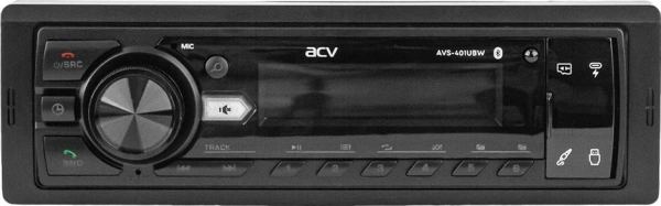 Автомагнитола ACV AVS-401UBW 1DIN 4x50Вт v5.0 AUX 2 (43343)