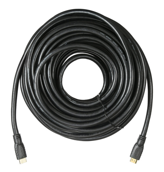 Кабель аудио-видео Buro HDMI 2.0 HDMI (m)/HDMI (m) 20м. позолоч.конт. черный (BHP HDMI 2.0-20)