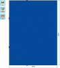 Папка-короб на резинке Бюрократ -BA40/07BLUE пластик 0.7мм корешок 40мм A4 синий