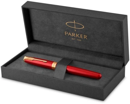 Ручка перьев. Parker Sonnet Core F539 (CW1931473) LaqRed GT F сталь нержавеющая подар.кор.
