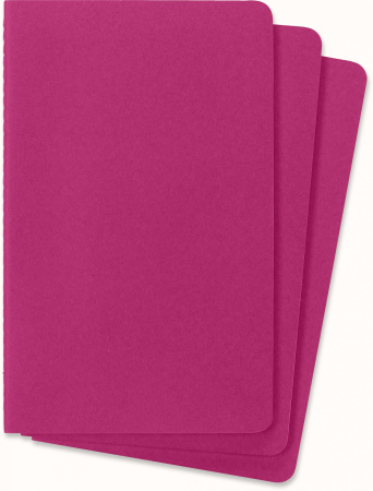 Блокнот Moleskine CAHIER JOURNAL CH018D17 Large 130х210мм обложка картон 80стр. нелинованный розовый неон (3шт)