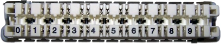 Плинт Lanmaster TWT-LSA10P-DIS-5E 10 пар LSA-PROFIL размык. ABS пластик белый