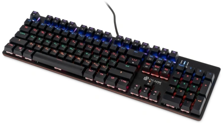 Клавиатура Оклик 990 G2 механическая черный USB Multimedia for gamer LED (1875240)