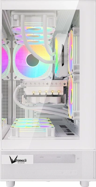 Корпус Formula Crystal Z8 Floe белый без БП ATX 1xUSB2.0 1xUSB3.0 1xUSB3.1 audio bott PSU