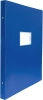 Папка на 4-х кольцах Бюрократ -0827VA3BLU A3 верт. пластик 0.8мм кор.27мм синий