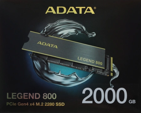 Накопитель SSD A-Data PCIe 4.0 x4 2TB ALEG-800-2000GCS Legend 800 M.2 2280