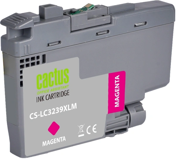 Картридж струйный Cactus CS-LC3239XLM пурпурный (52мл) для Brother HL-J6000DW/J6100DW