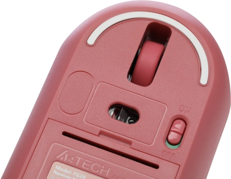 Мышь A4Tech Fstyler FG20 розовый оптическая (2000dpi) беспроводная USB для ноутбука (4but)