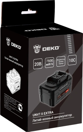 Батарея аккумуляторная Deko UNV7.5 EXTRA 20В 7.5Ач Li-Ion (063-4499)