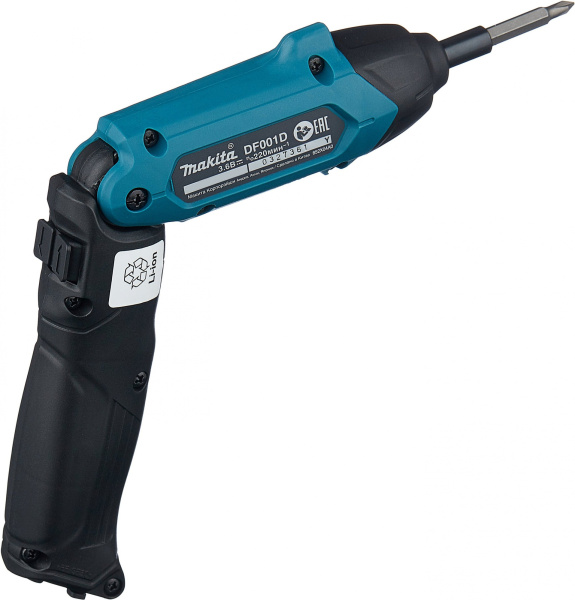 Отвертка аккум. Makita DF001DW аккум. патрон:шестигранник 6.35 мм (1/4) (кейс в комплекте)