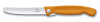 Нож кухонный Victorinox Swiss Classic (6.7836.F9B) стальной для овощей лезв.110мм серрейт. заточка оранжевый блистер