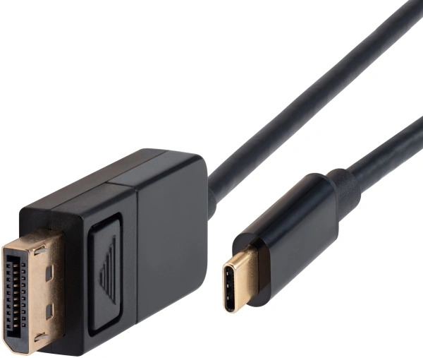 Кабель Buro ver1.4 USB Type-C (m) DisplayPort (m) 1.5м (BU-TYPEC-DP-1.5M) черный