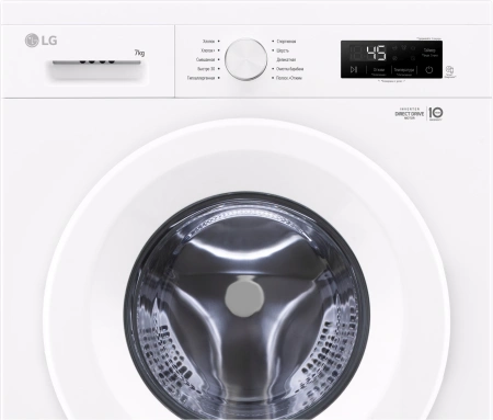 Стиральная машина LG F2Y1HS3W класс: A загр.фронтальная макс.:7кг белый инвертер