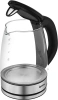 Чайник электрический Vitek VT-1180 1.7л. 2200Вт серебристый/черный корпус: стекло/пластик