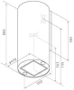 Вытяжка каминная Jet Air Pipe IX/A/43 нержавеющая сталь управление: кнопочное (1 мотор)