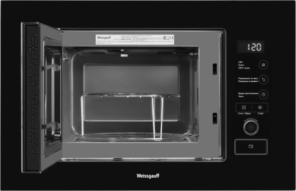 Микроволновая печь Weissgauff BMWO-209 PDB 20л. 800Вт черный (встраиваемая)