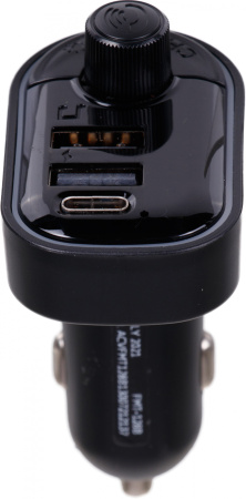 Автомобильный FM-модулятор ACV FMT-128B черный MicroSD BT USB (38762)