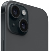 Смартфон Apple iPhone 15 A3090 128Gb черный 3G 4G 1Sim 6.1" OLED 1179x2556 iOS 17 48Mpix 802.11 a/b/