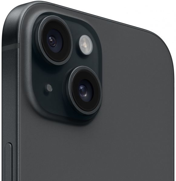 Смартфон Apple iPhone 15 A3090 128Gb черный 3G 4G 1Sim 6.1" OLED 1179x2556 iOS 17 48Mpix 802.11 a/b/
