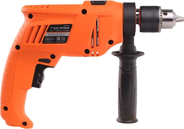 Дрель ударная Patriot FD 550H 600Вт ключевой реверс (120301550)