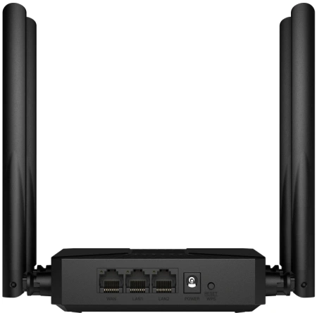 Роутер беспроводной Mercusys MR62X AX1500 10/100/1000BASE-TX черный