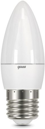 Лампа светодиодная Gauss 9.5Вт цок.:E27 свеча 220B 4100K св.свеч.бел.нейт. (упак.:10шт) (103102210)