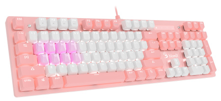 Клавиатура A4Tech Bloody B800 Dual Color механическая розовый/белый USB for gamer LED