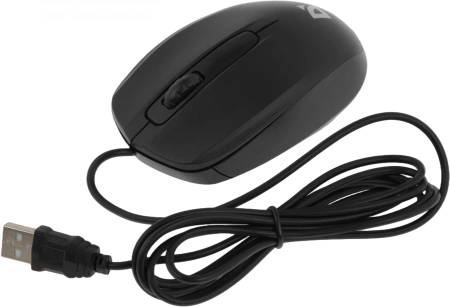 Мышь Defender Alpha MB-507 черный оптическая 1000dpi silent USB 2but (52507)