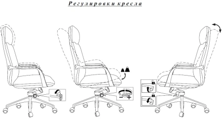 Кресло руководителя Бюрократ _VEGA белый кожа крестов. алюминий