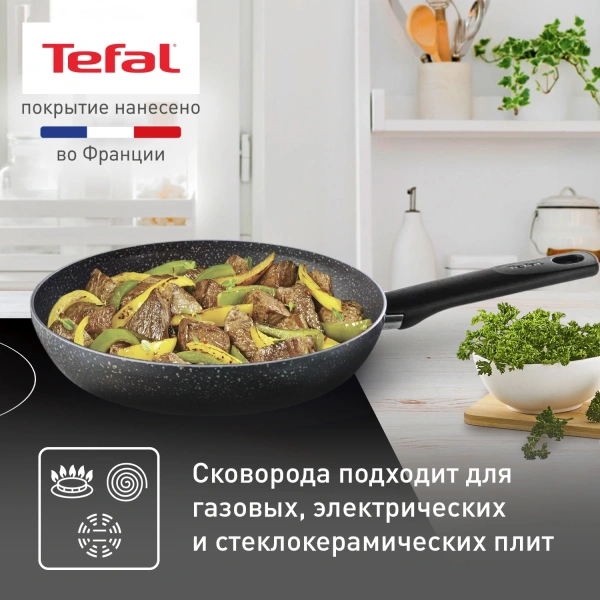 Сковорода Tefal Natural Cook 04234924 24см (с крышкой) (9100052848)