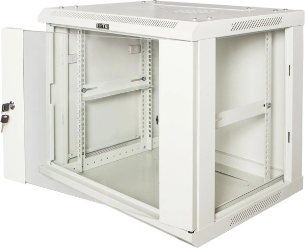 Шкаф коммутационный Lanmaster Pro (TWT-CBWPG-15U-6X4-GY) настенный 15U 600x450мм пер.дв.стекл 60кг серый 350мм 768мм IP20 металл